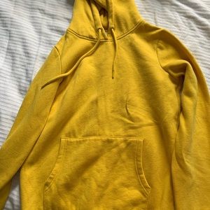 yellow hoodie
